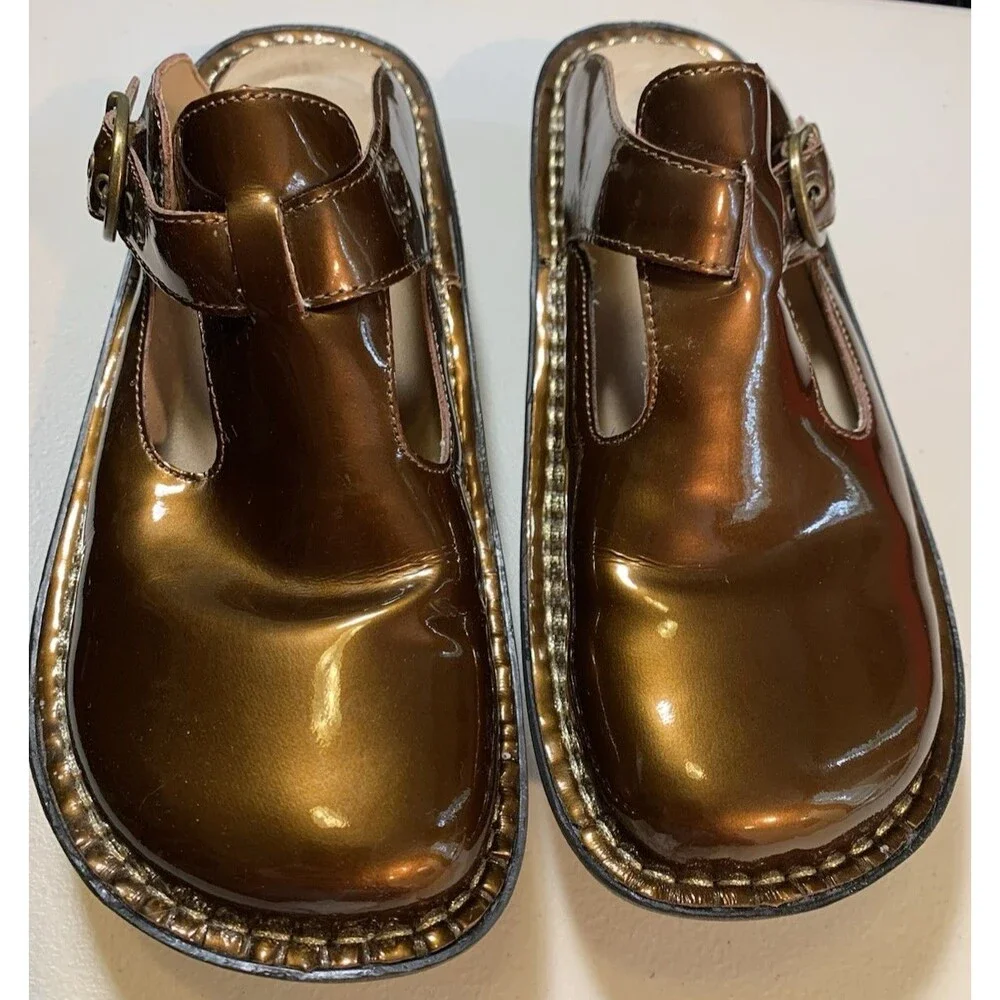 Alegria by PG Lite Sz 37/US 7-7.5 ALG-126 Bronze Classic Professional/Nurse Shoe